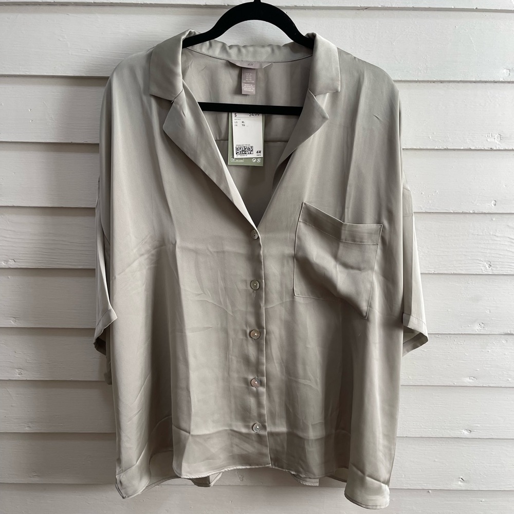 H&M satin blouse